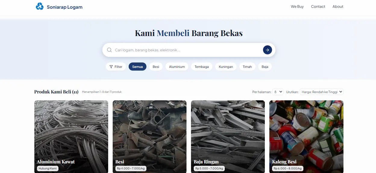 SoniarapLogam Web